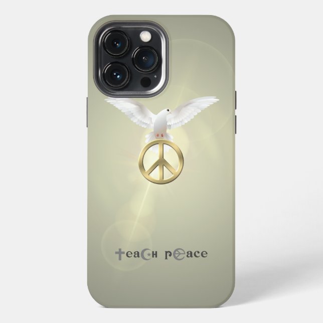 Funda Para iPhone Enseña Paz | (Reverso )