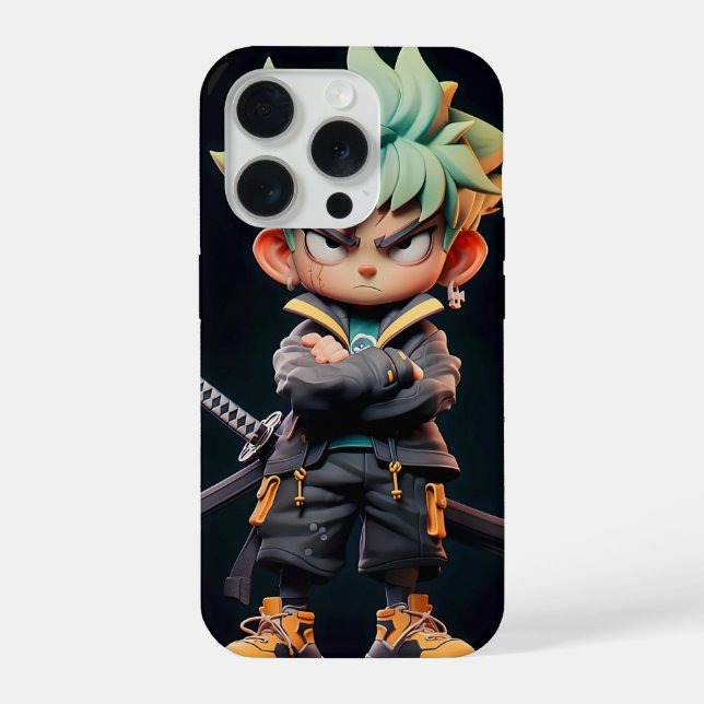 Funda Para iPhone Épico Roronoa Zoro Edición Chibi (Reverso )