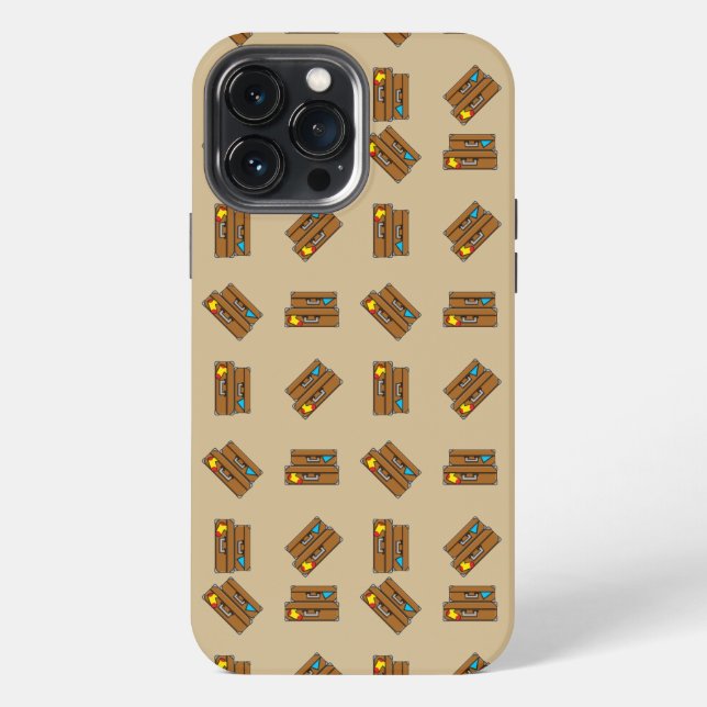 Funda Para iPhone Equipaje de Dibujos Animados (Reverso )