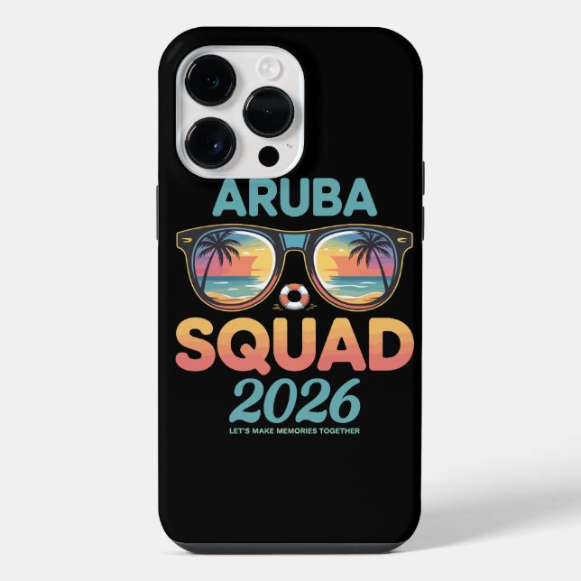 Funda Para iPhone Equipo de Aruba 2026 Retro (Reverso )