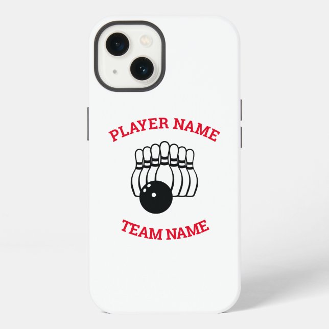 Funda Para iPhone Equipo de bolos de personalizable (Reverso )