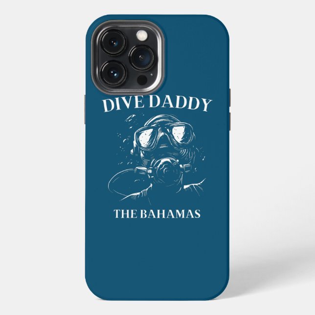 Funda Para iPhone Equipo de buceo Dive Daddy Bali  (Reverso )