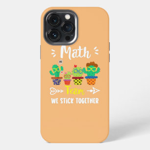 Funda Para iPhone 13 Pro Max Equipo de Matemáticas Divertido Equipo de Cactus E