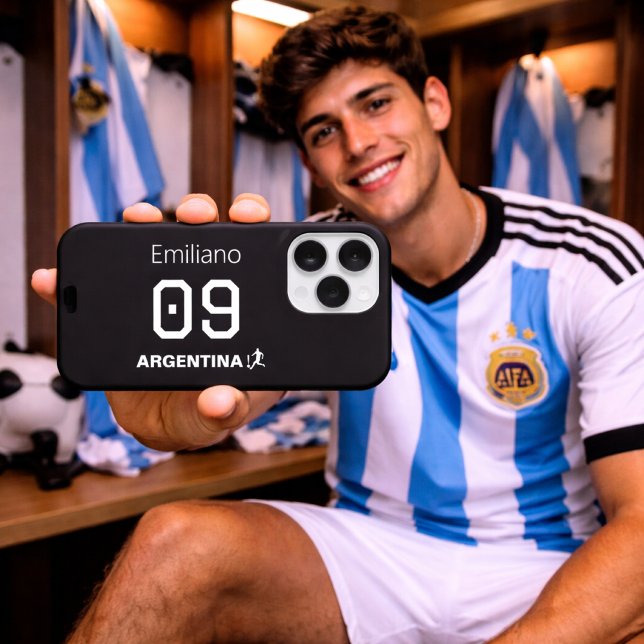 Funda Para iPhone Equipo Nacional Argentino Monocromático Personaliz (Subido por el creador)
