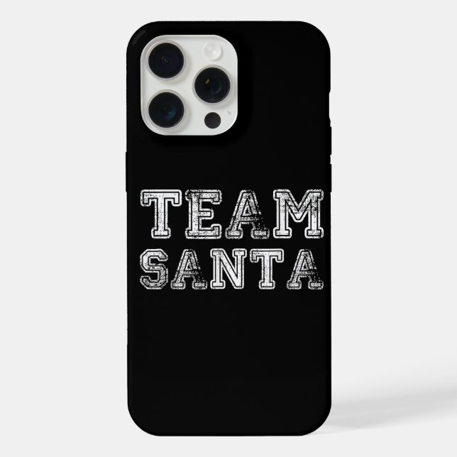 Funda Para iPhone Equipo Santa Navidad Divertida (Reverso )