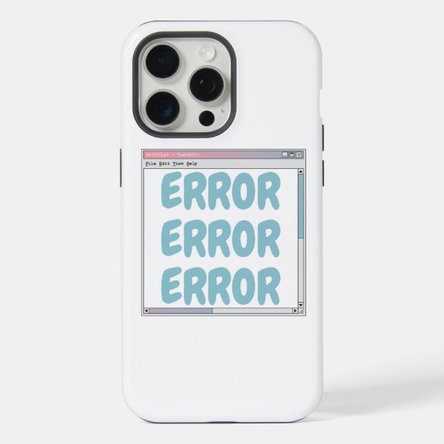 Funda Para iPhone error (Reverso )