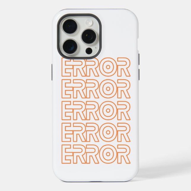 Funda Para iPhone Error (Reverso )