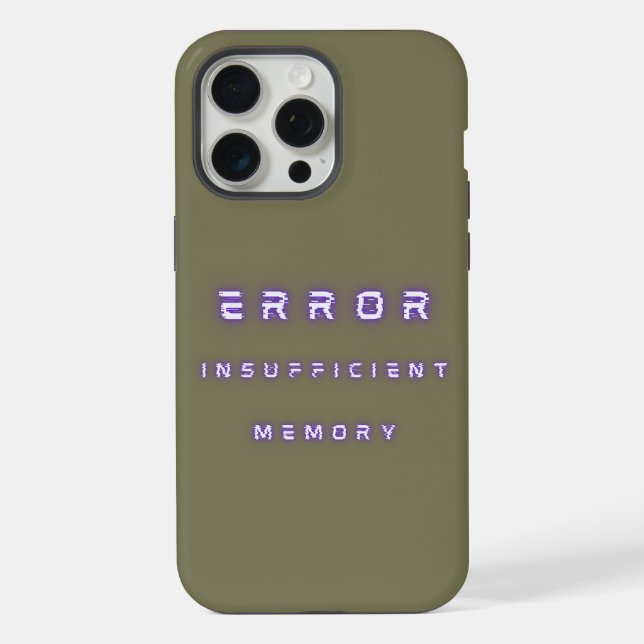 Funda Para iPhone error de memoria insuficiente (Reverso )