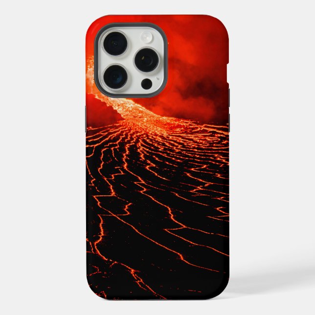 Funda Para iPhone erupción del volcán (Reverso )