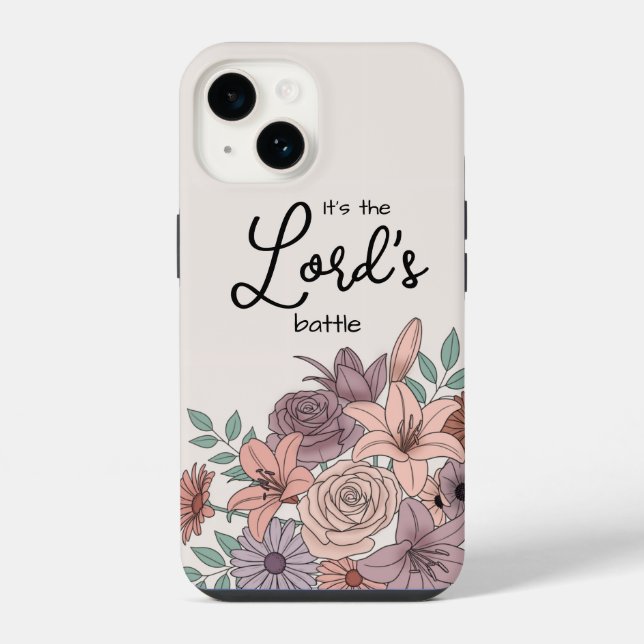 Funda Para iPhone Es la batalla del Señor (Reverso )