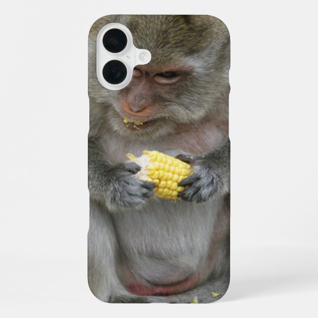 Funda Para iPhone ¡Es Mío!! ... Mono Macaco Tailandés Salvaje (Reverso )
