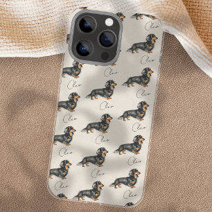 Funda Para iPhone 16 Pro Max Esbozo de retrato Mascota dibujado a mano de pelo