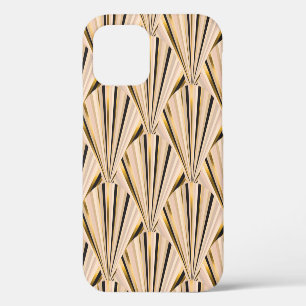 Funda Para iPhone 12 Escalas Art Deco: Glamour dorado geométrico