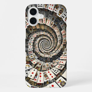 Funda Para iPhone 16 Plus Escalera en espiral de cartas de fantasía linda