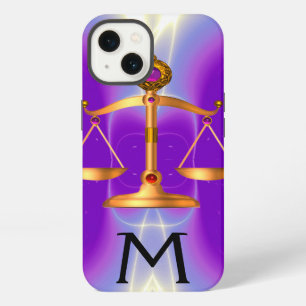 ESCAMAS DE ORO DE LEY CON MONOGRAMA DE PIEDRAS PRE