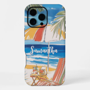 Funda Para iPhone 16 Pro Max Escape de Playa Tropical - Verano Personalizado