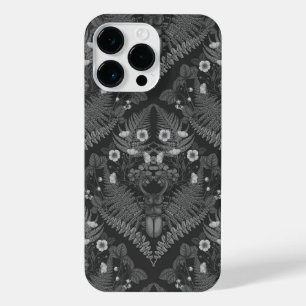 Funda Para iPhone 14 Pro Max Escarabajos y helechos de estribor, en blanco y ne