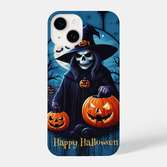 Funda Para iPhone Escena espeluznante de Halloween (Reverso )
