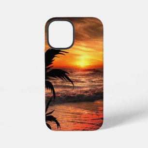 FUNDA PARA iPhone 12 MINI ESCENARIO DE OCÉANO NATURALEZA PLAYA DE ATARDECER