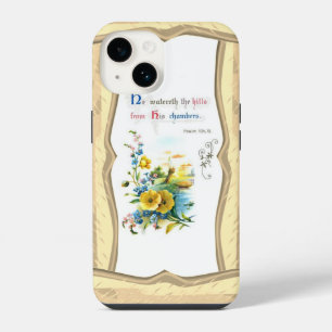 Funda Para iPhone 14 Escrituras Cristianas Y Flores Bonitas