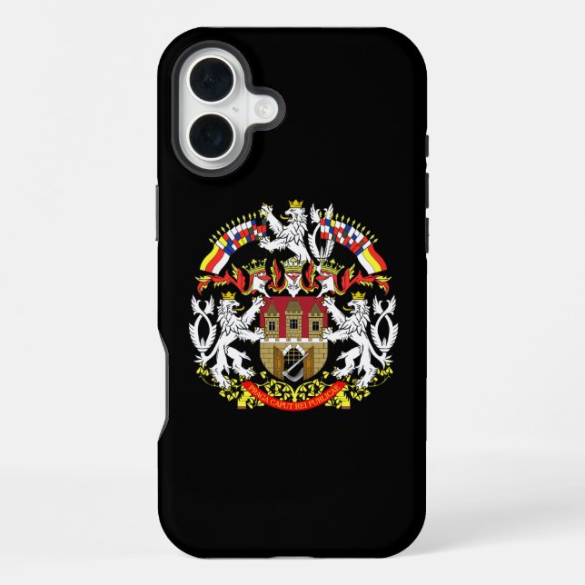Funda Para iPhone Escudo de Armas de Praga (Reverso )