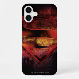 Funda Para iPhone 16 Plus Escudo en S de Superman Logo pintado