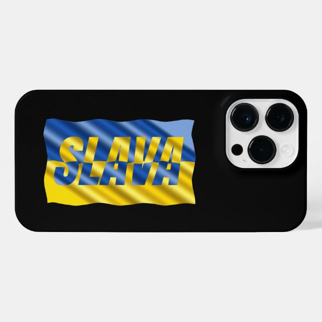 Funda Para iPhone Eslava la gloria ucraniana para la paz en Ucrania  (Reverso Horizontal)