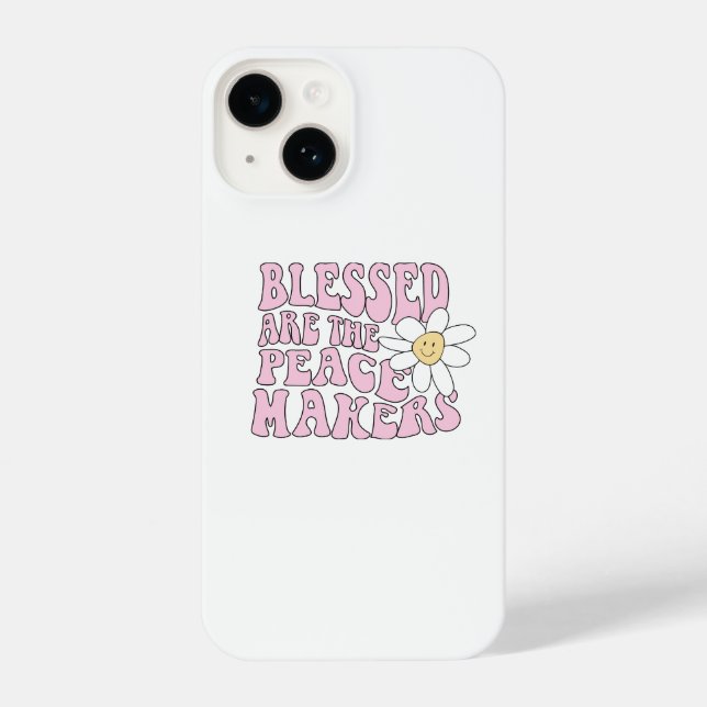 Funda Para iPhone Eslogan de Daisy and Peace Makers (Reverso )