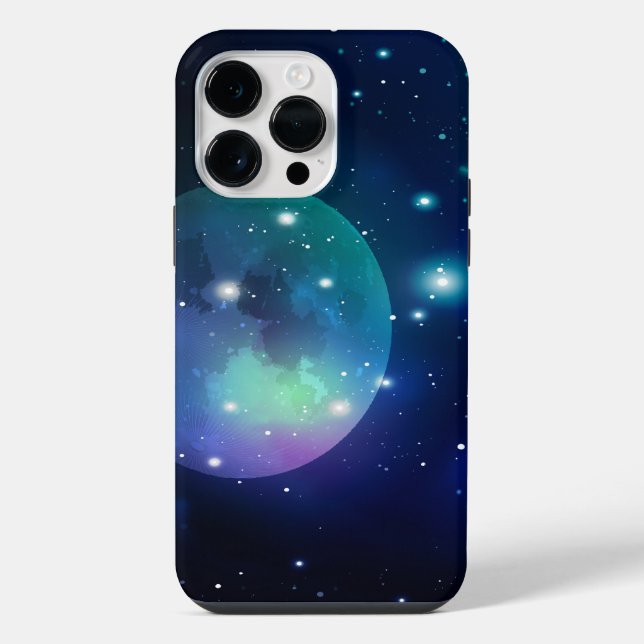 Funda Para iPhone Espacio exterior y estrellas (Reverso )