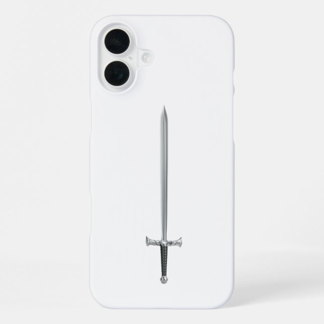 Funda Para iPhone Espada de plata (Reverso )