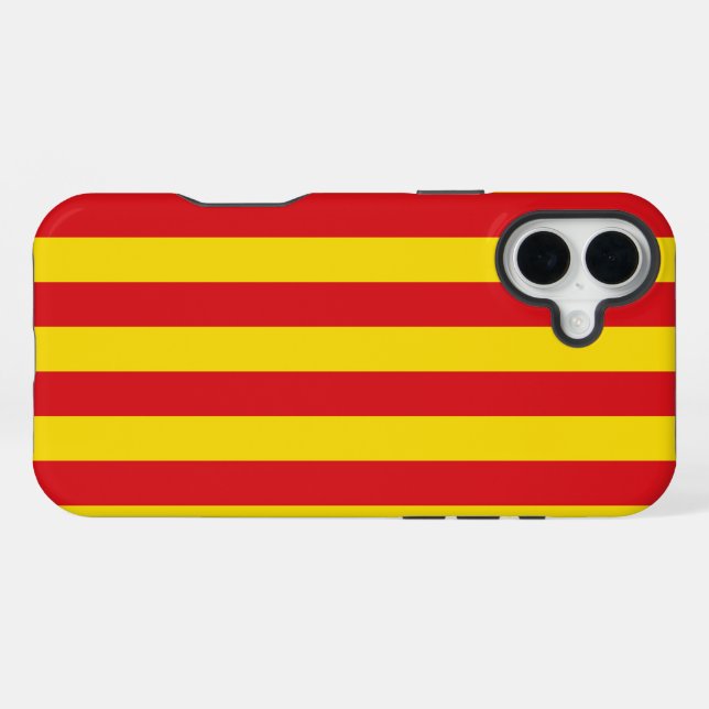 Funda Para iPhone España: Bandera de La Senyera (Reverso Horizontal)