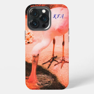 Funda Para iPhone 13 Pro Especie divertida de vida silvestre Espátula rosad