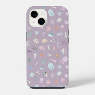 Funda Para iPhone 14 Espectacular bajo el mar Beachy Pastel Seashells