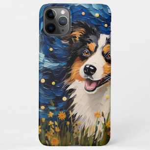 Funda Para iPhone 11Pro Max Espectáculo canino estrellado nocturno - Inspiraci