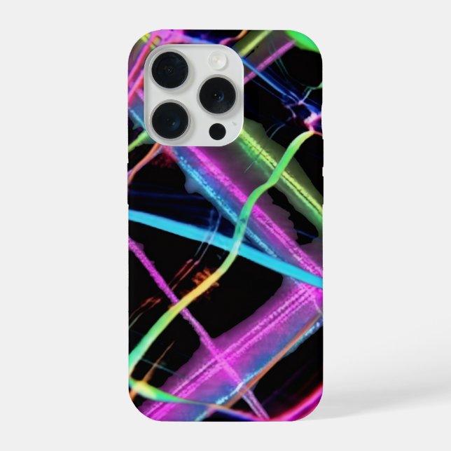 Funda Para iPhone Espectáculo de luces de neón (Reverso )