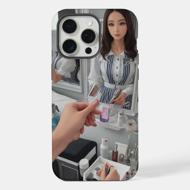 Funda Para iPhone Espejo Espejo Reflejado de Conveniencia Reflectiva (Reverso )