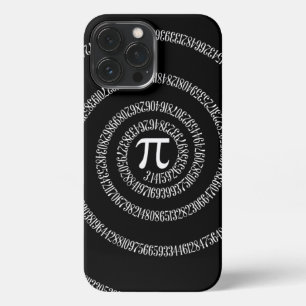 Funda Para iPhone 13 Pro Max Espiral para Pi en negro sólido