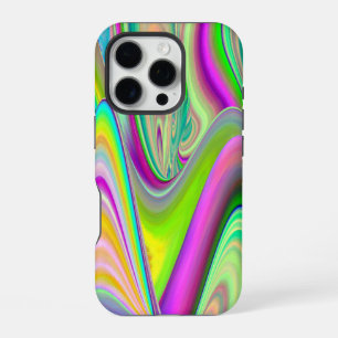 Funda Para iPhone 16 Pro Espíritu de brisa de verano, arte de arcoíris abst