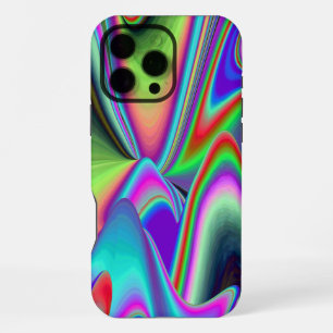 Funda Para iPhone 16 Pro Max Espíritu de brisa de verano, arte de arcoíris abst