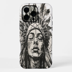 Funda Para iPhone 16 Pro Max Espíritu guerrero en forma artística