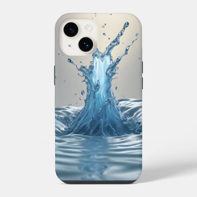 Funda Para iPhone Esplash de agua 3D (Reverso )