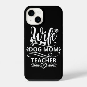 Funda Para iPhone 14 Esposa Perro Mamá maestra Divertido Perro amantes