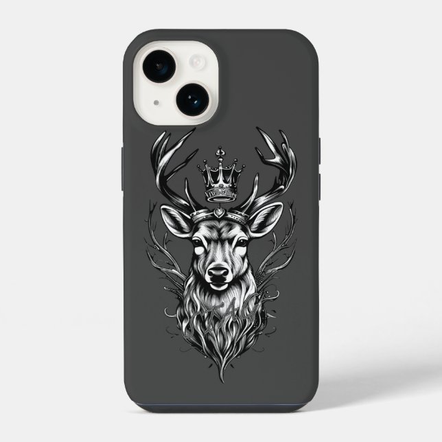 Funda Para iPhone Esposo Ciervo Rey  (Reverso )