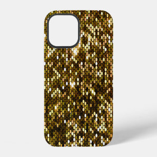 Funda Para iPhone 12 Espuma de oro: fondo brillante.