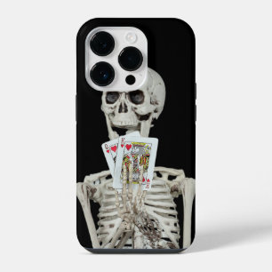Funda Para iPhone 14 Pro Esqueleto con cartas de juego