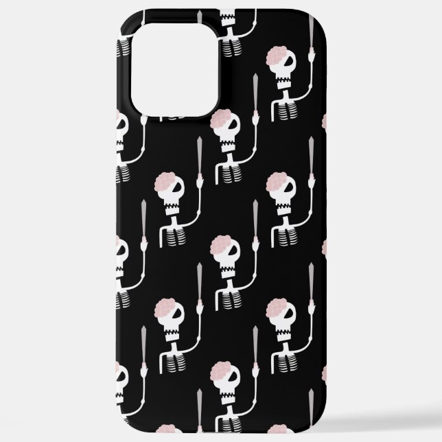 Funda Para iPhone Esqueleto de Halloween con espada (Reverso )