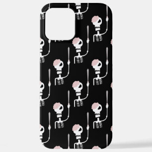 Funda Para iPhone 12 Pro Max esqueleto de Halloween con una espada 