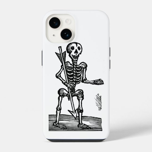 Funda Para iPhone Esqueleto de la Muerte (Reverso )