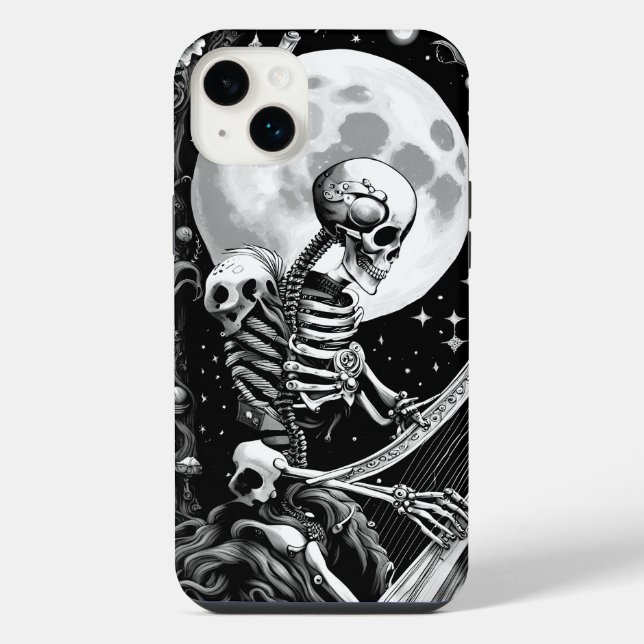 Funda Para iPhone Esqueleto y Arpa III (Reverso)