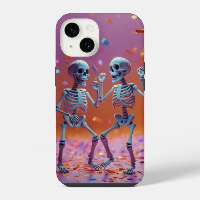 Funda Para iPhone Esqueletos Bailarines (Reverso )